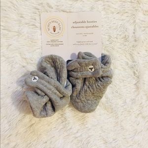 ORGANIC BURT’S BEES BOOTIES - BABY - 6-9M - GREY
